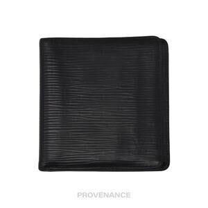 🔴 Louis Vuitton 6CC Bifold Wallet in Black Epi Noir Leather